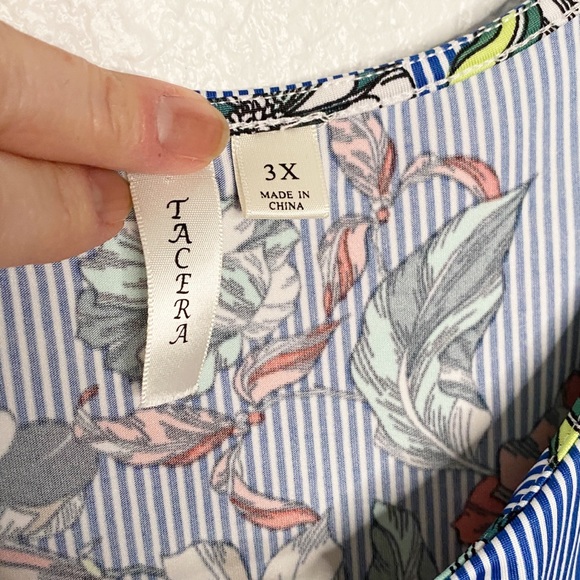 TACERA SHIFT STRIPED DRESS SIZE 3X - Picture 3 of 11